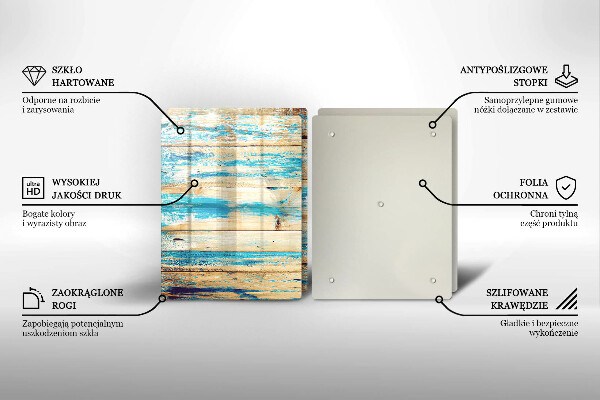 De vidrio templado Tableros de madera retro