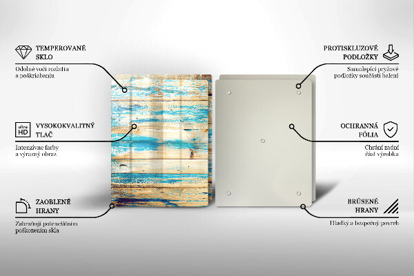De vidrio templado Tableros de madera retro