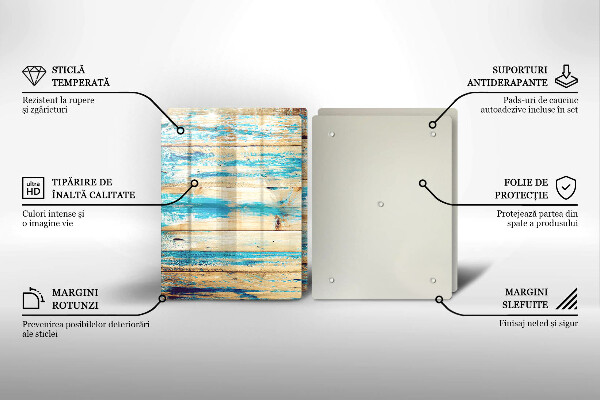 De vidrio templado Tableros de madera retro