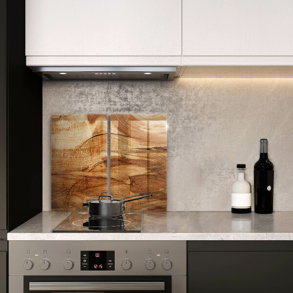 De vidrio templado Textura de tablero de madera