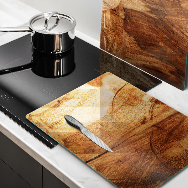 De vidrio templado Textura de tablero de madera