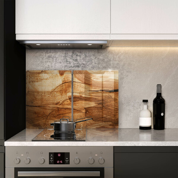 De vidrio templado Textura de tablero de madera