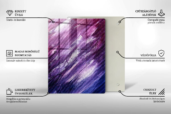 Tabla de cortar de vidrio Color gris