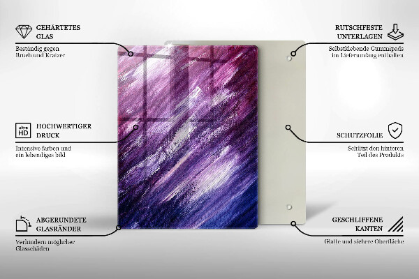 Tabla de cortar de vidrio Color gris