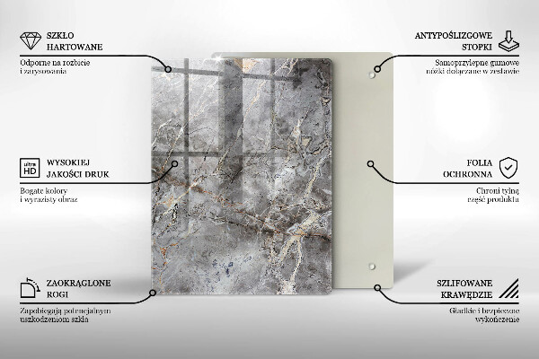 Tabla de cortar de vidrio Color azul