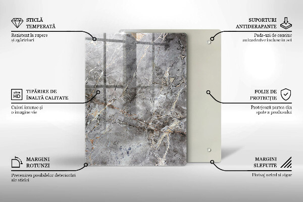 Tabla de cortar de vidrio Color azul