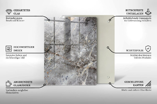 Tabla de cortar de vidrio Color azul
