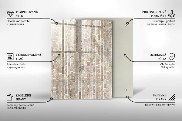 Tabla de cortar de vidrio Color rojo