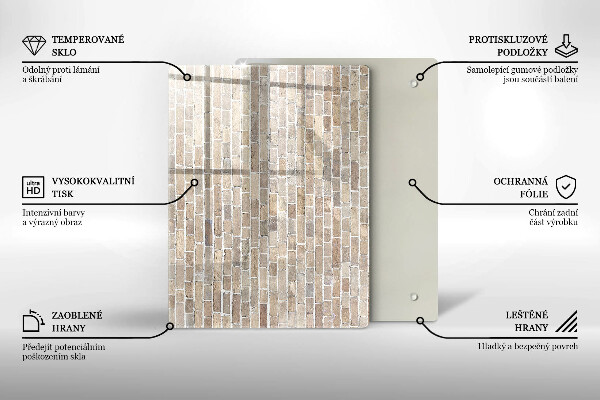 Tabla de cortar de vidrio Color rojo