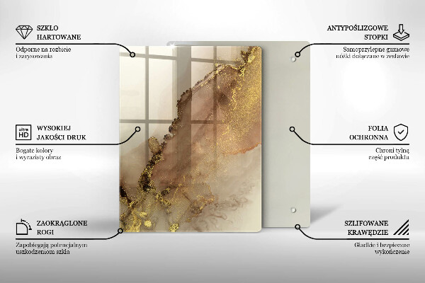 Tabla de cortar de vidrio Color violeta