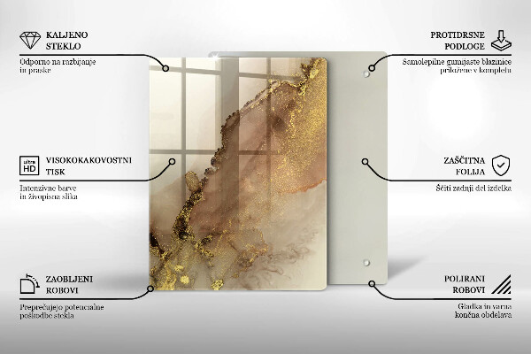 Tabla de cortar de vidrio Color violeta