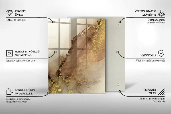 Tabla de cortar de vidrio Color violeta