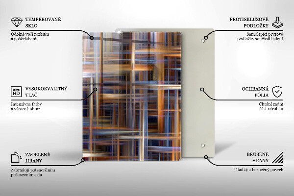 Tabla de cortar de vidrio Amarillo