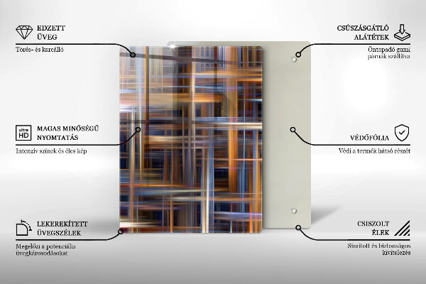 Tabla de cortar de vidrio Amarillo