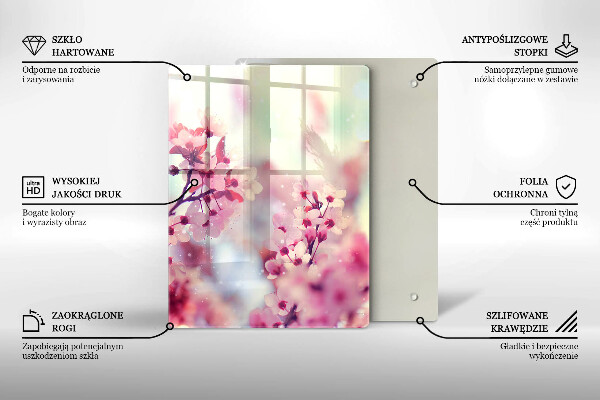 Tabla de cortar de vidrio Tablero de madera oscura