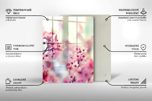 Tabla de cortar de vidrio Tablero de madera oscura