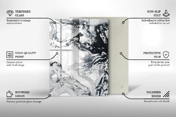 Tabla de cortar de vidrio Fruta de limon
