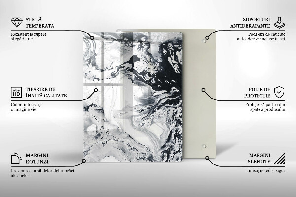 Tabla de cortar de vidrio Fruta de limon
