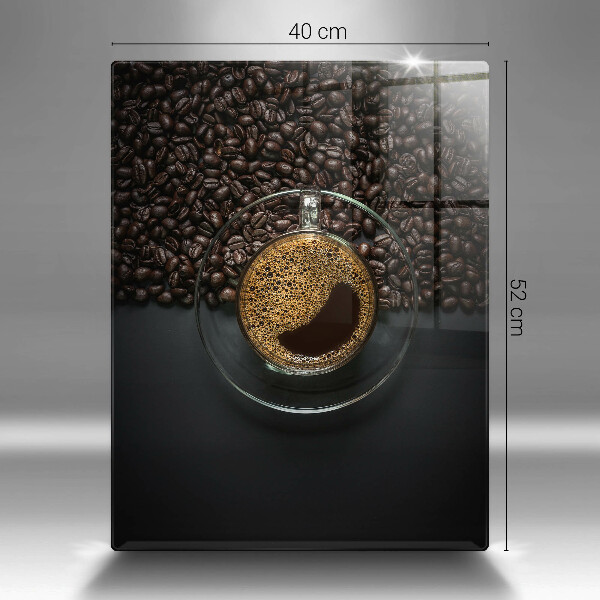 Tabla de cortar de vidrio Cafe y frijoles