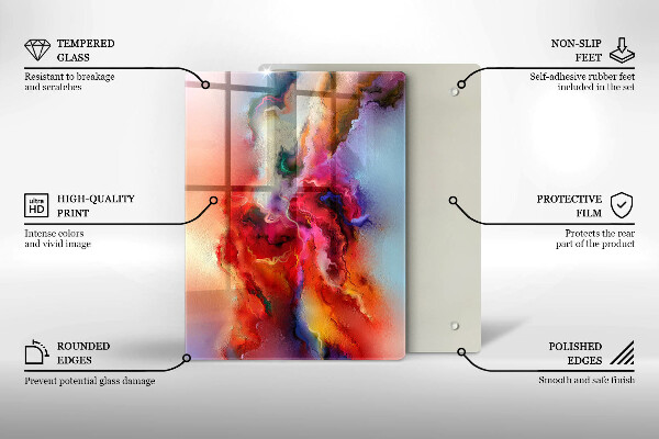 Tabla de cortar de vidrio Cafe y frijoles