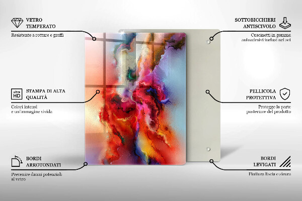 Tabla de cortar de vidrio Cafe y frijoles