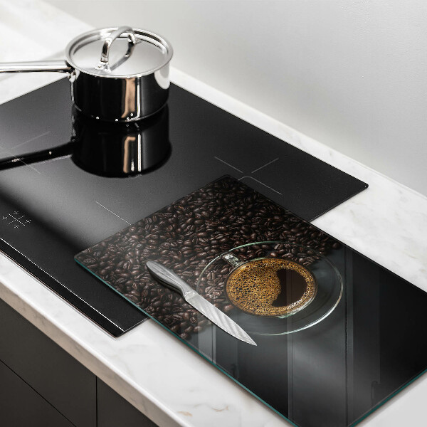 Tabla de cortar de vidrio Cafe y frijoles