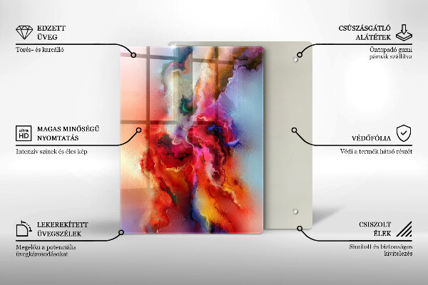 Tabla de cortar de vidrio Cafe y frijoles