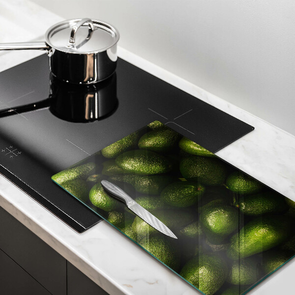 Tabla de cortar de vidrio Fruta de aguacate