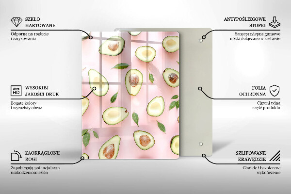 Tabla de cortar de vidrio Frutas y vegetales