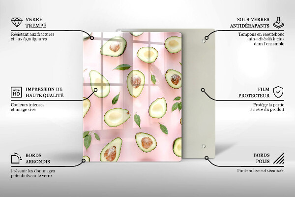 Tabla de cortar de vidrio Frutas y vegetales