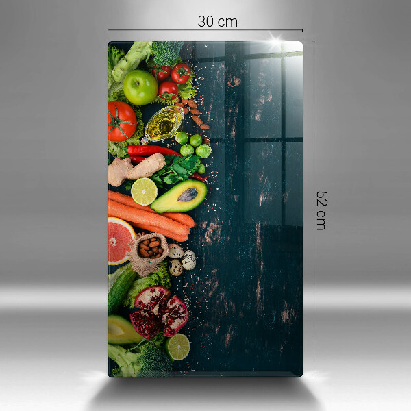 Tabla de cortar de vidrio Frutas y vegetales