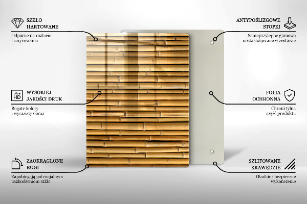 Tabla de cortar de vidrio Formas metálicas