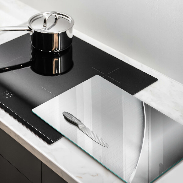 Tabla de cortar de vidrio Formas metálicas