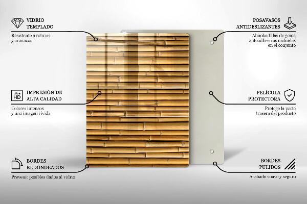 Tabla de cortar de vidrio Formas metálicas