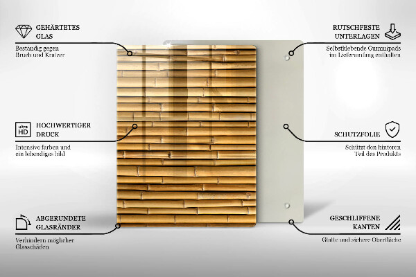 Tabla de cortar de vidrio Formas metálicas