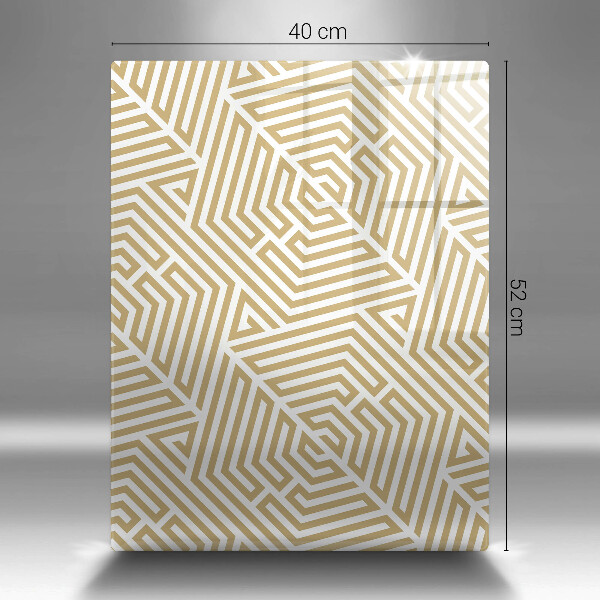 Tabla de cortar de vidrio Líneas geométricas