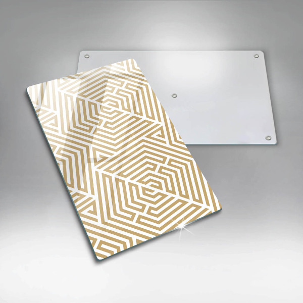 Tabla de cortar de vidrio Líneas geométricas