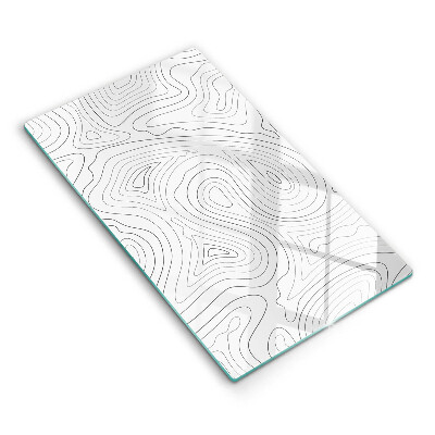 Tabla de cortar de vidrio Formas abstractas