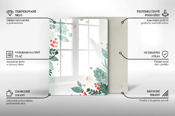 Tabla de cortar de vidrio Formas abstractas