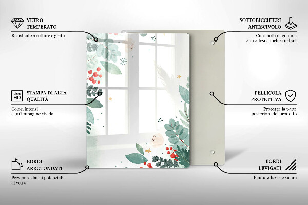 Tabla de cortar de vidrio Formas abstractas