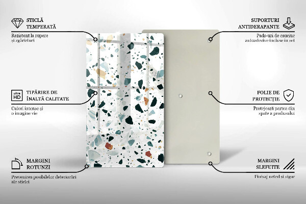 Tabla de cortar de vidrio Gres claro