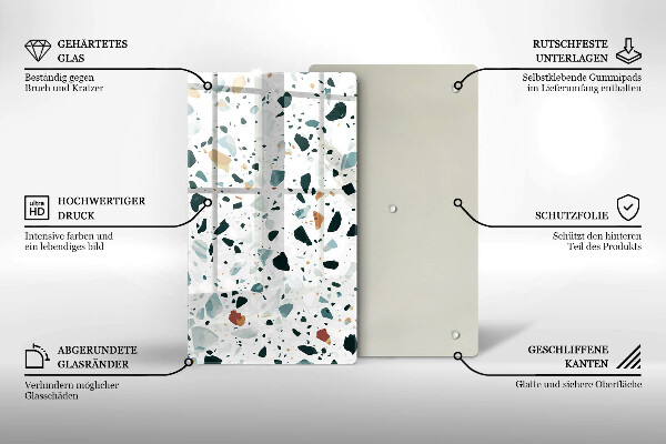 Tabla de cortar de vidrio Gres claro