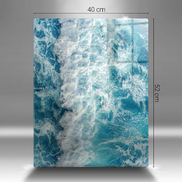 Tabla de cortar de vidrio Olas de agua de mar