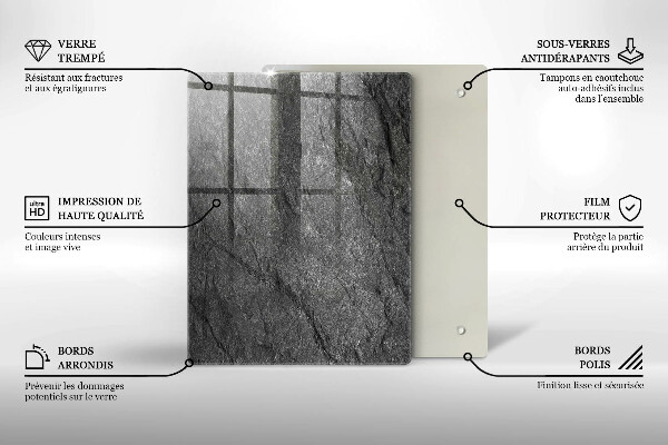Tabla de cortar de vidrio Olas de agua de mar