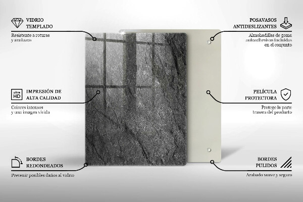 Tabla de cortar de vidrio Olas de agua de mar