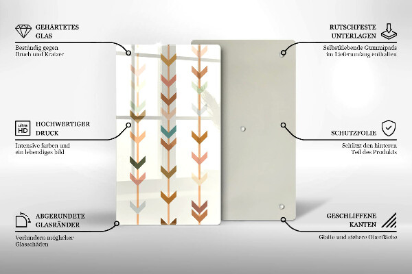 Tabla de cortar de vidrio Elementos geométricos