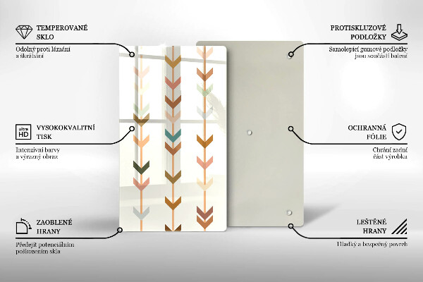 Tabla de cortar de vidrio Elementos geométricos