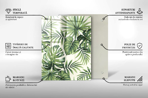 Tabla de cortar de vidrio Decoraciones de invierno