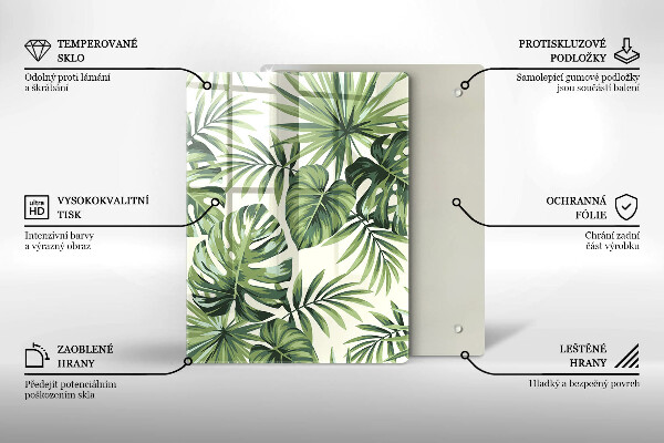 Tabla de cortar de vidrio Decoraciones de invierno