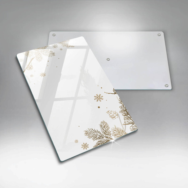 Tabla de cortar de vidrio Decoraciones de invierno